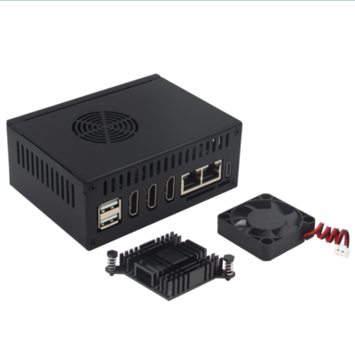 Vỏ thép cho Orange Pi 5 PLus kèm tản nhiệt và quạt